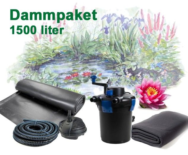 Näckrosdamm Start 1500 liter