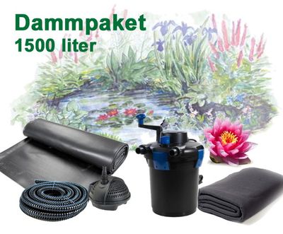 Näckrosdamm Start 1500 liter