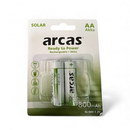 Laddbara solcells batterier 2-pack