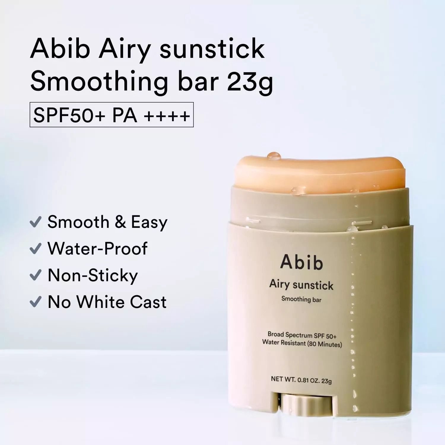 Abib Airy Sunstick Smoothing Bar SPF50+ 23ml