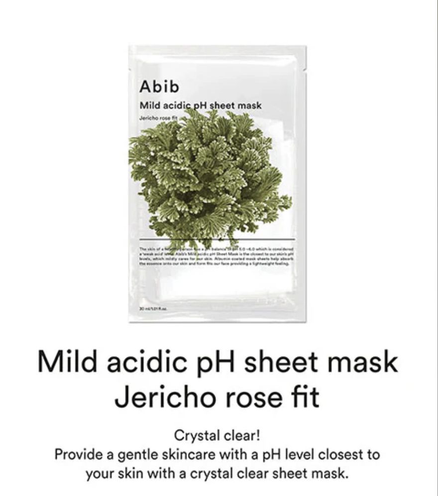 Abib Mild Acidic Ph Sheet Mask - Jericho Rose Fit Pc