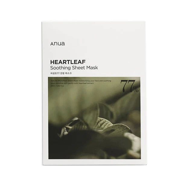 Anua Heartleaf 77% Soothing Sheet Mask 10pcs/Box