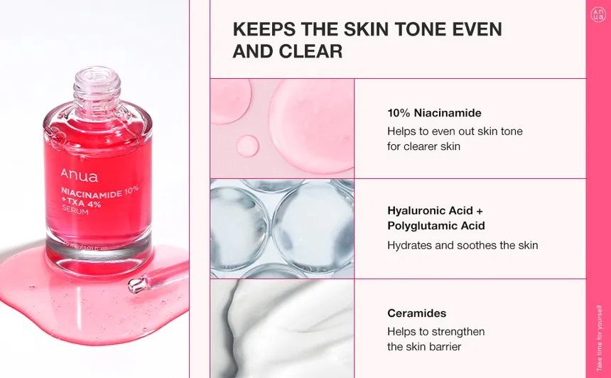 Anua Niacinamide 10% + TXA 4% Serum 30ml