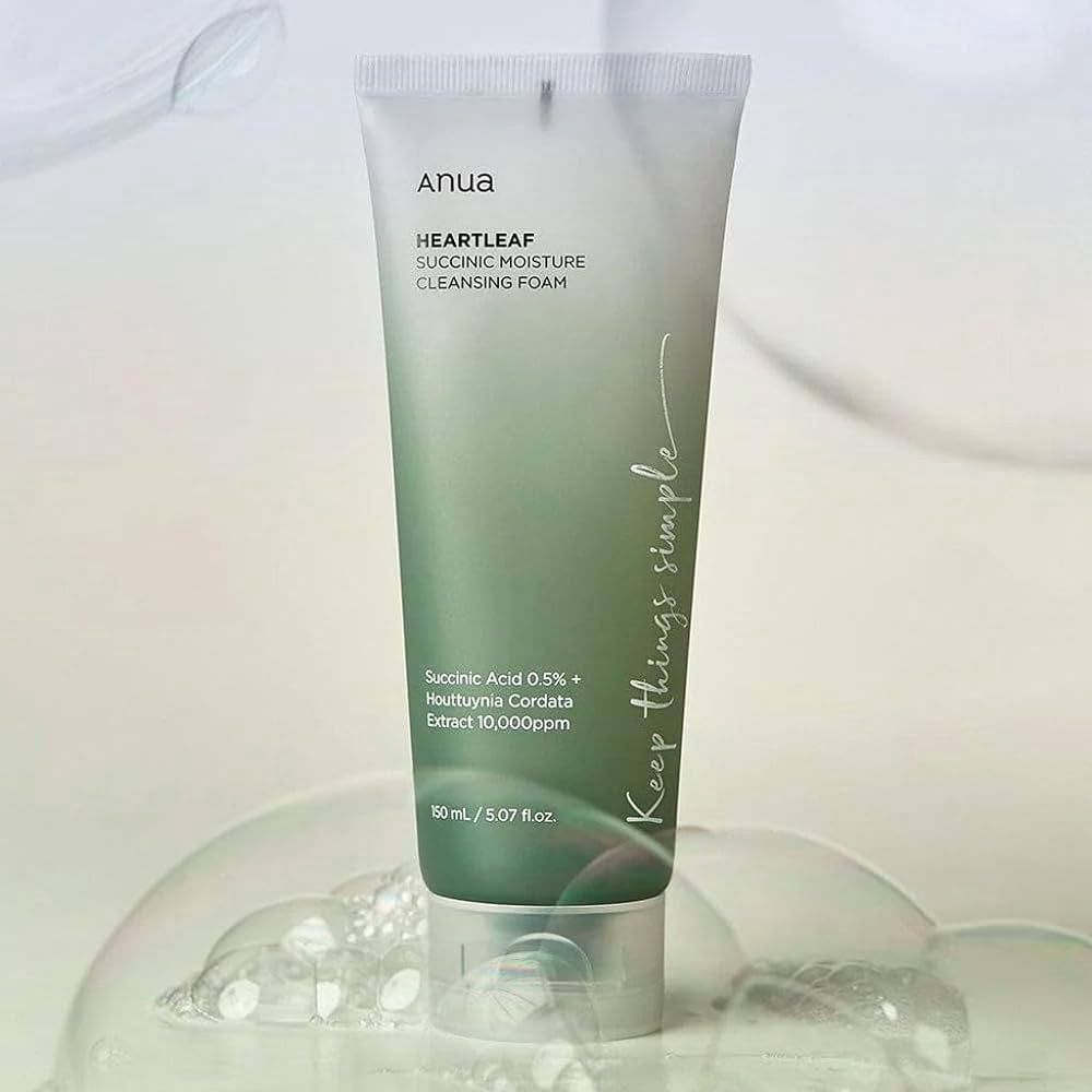 Anua Heartleaf Succinic Moisture Cleansing Foam 150ml