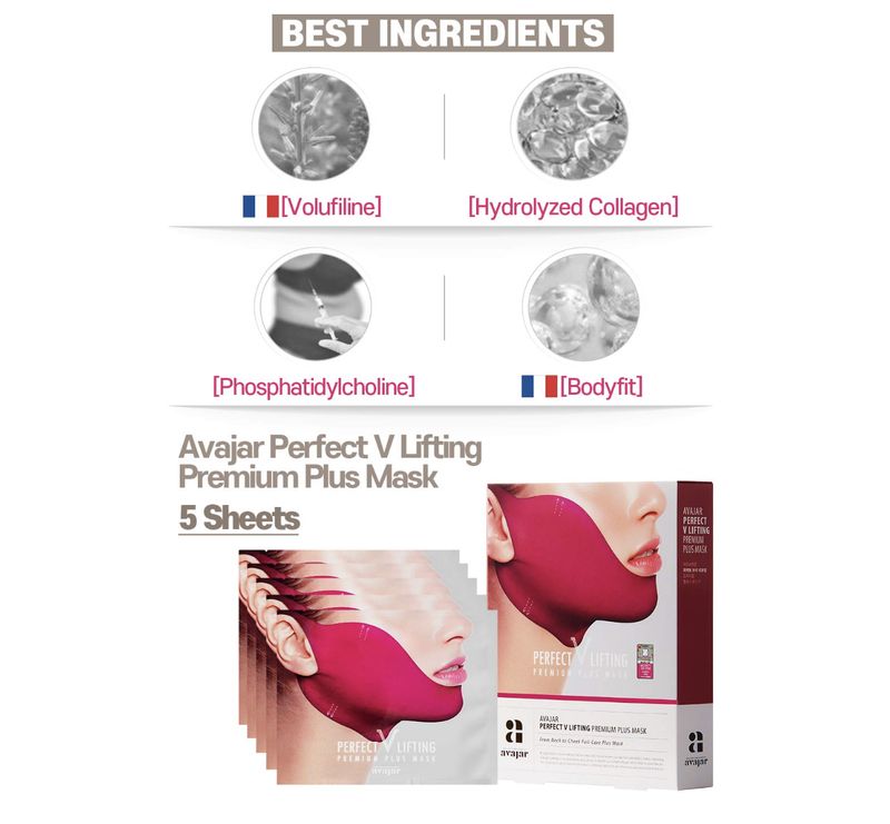 Avajar V Lifting Plus Mask 5pcs/Box