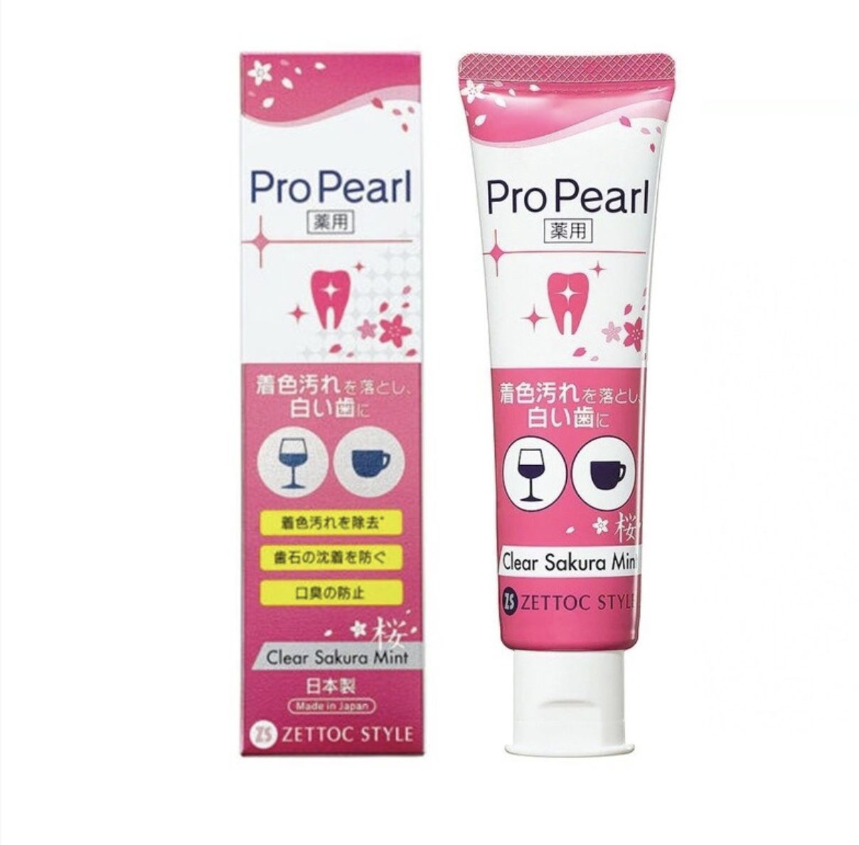 Zettoc Toothpaste Pro-Pearl Sakura Mint