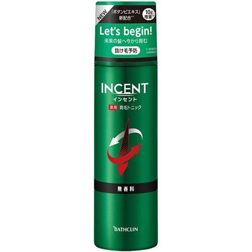 Bathclin Incent Hair Tonic 190g - Unscented (For Men Prevent Hair Loss and Growth)