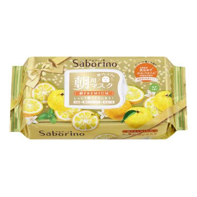 BCL Saborino Premium Morning Face Mask -Yuzu 28 Sheets Limited