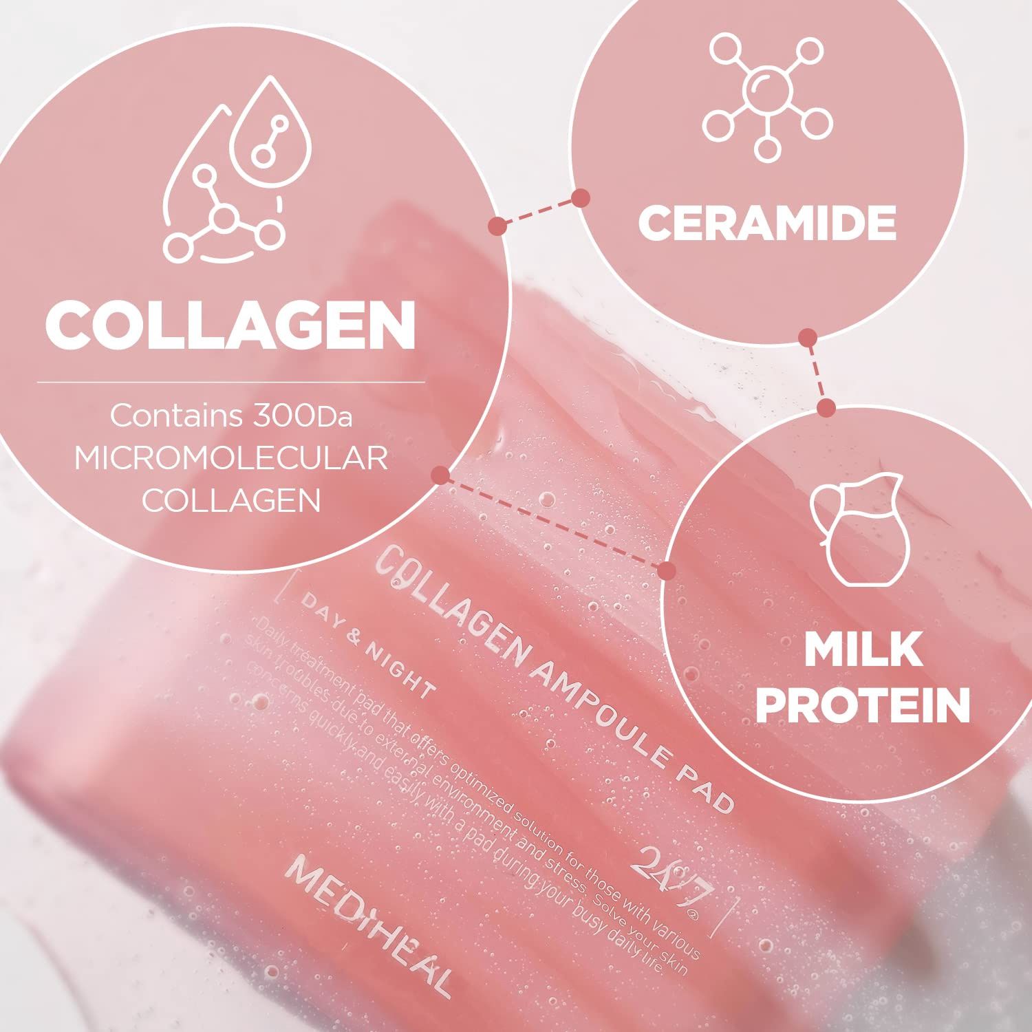 Mediheal Collagen Ampoule Pad 100pcs