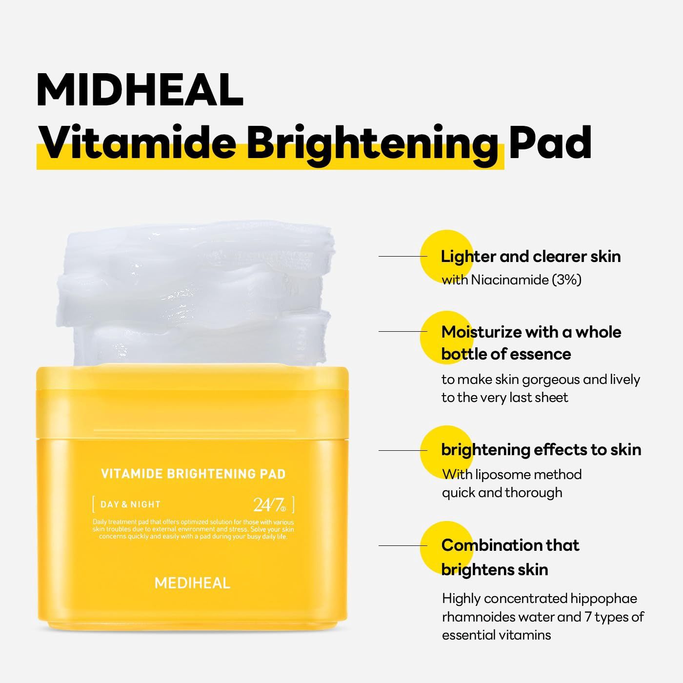 Mediheal Vitamide Ampoule Pad 100pcs