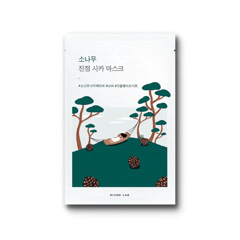 Round Lab Pine Calming Cica Mask 10 Sheets/Box