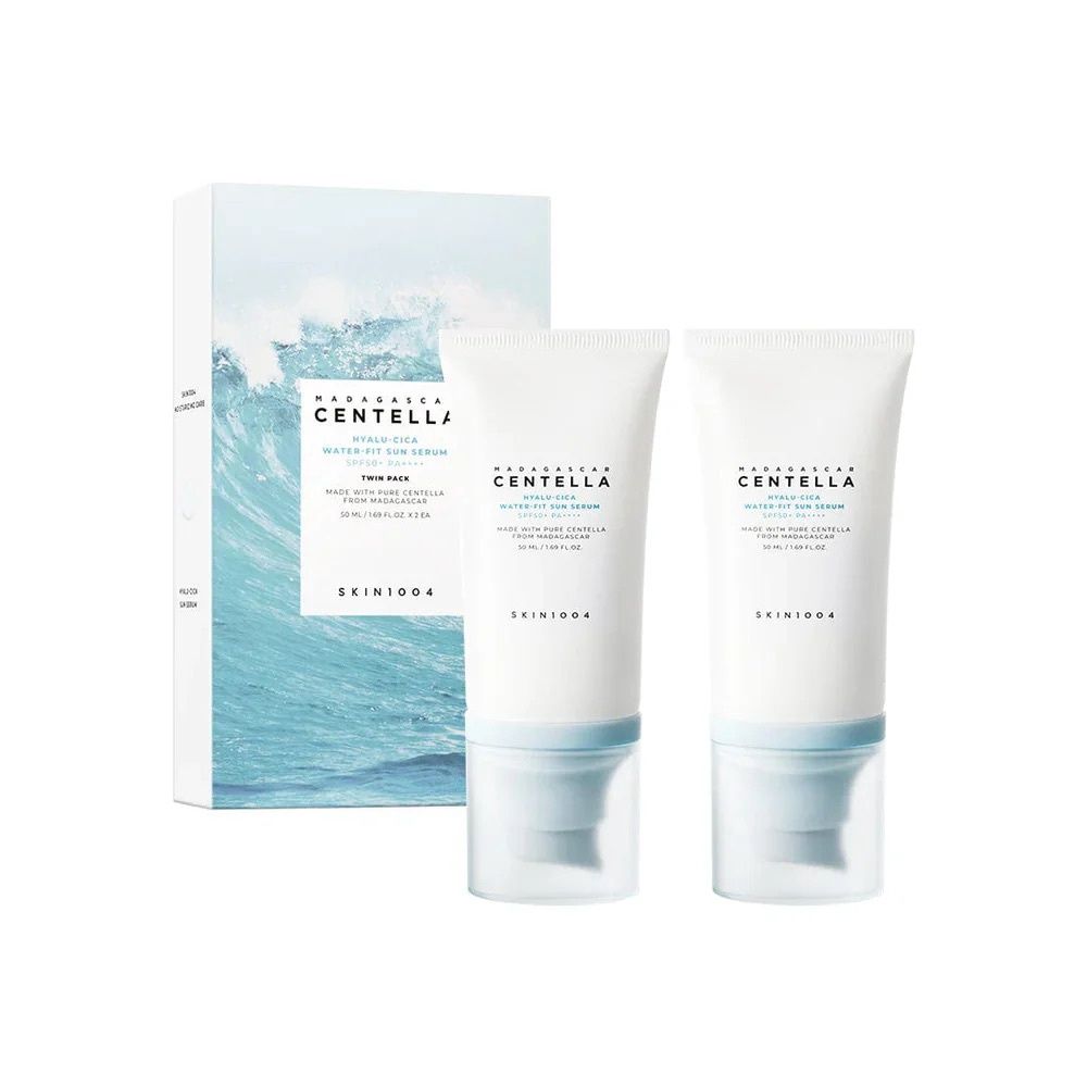 Skin1004 Madagascar Centella Hyalu-Cica Water-Fit Sun Serum 50ml Twin Pack (Limited)