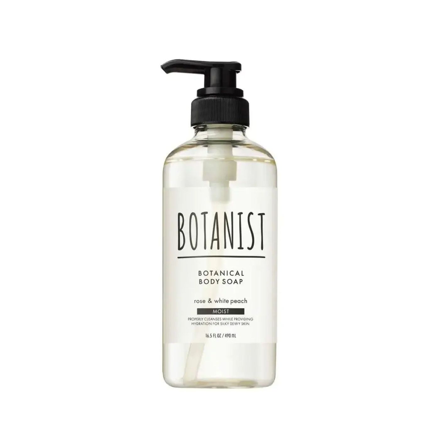 Botanist Botanical Body Soap Moist - Rose &amp; White Peach 490ml