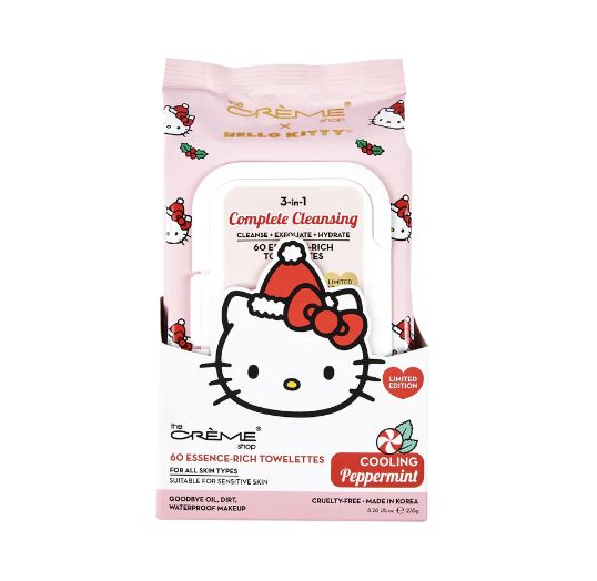 TCS Sanrio Hello Kitty Complete Cleansing Towelettes Refreshing 60pcs (Cooling Peppermint) Limited