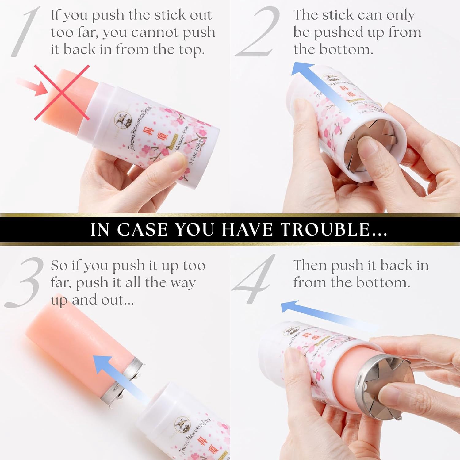 Mandom Tancho Hair Styling Stick Cherry Blossom Scent 100g