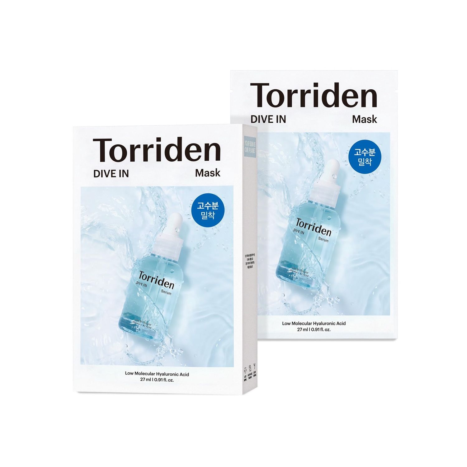 Torriden Dive-In Low Molecule Hyaluronic Acid Mask Box 10 Sheets