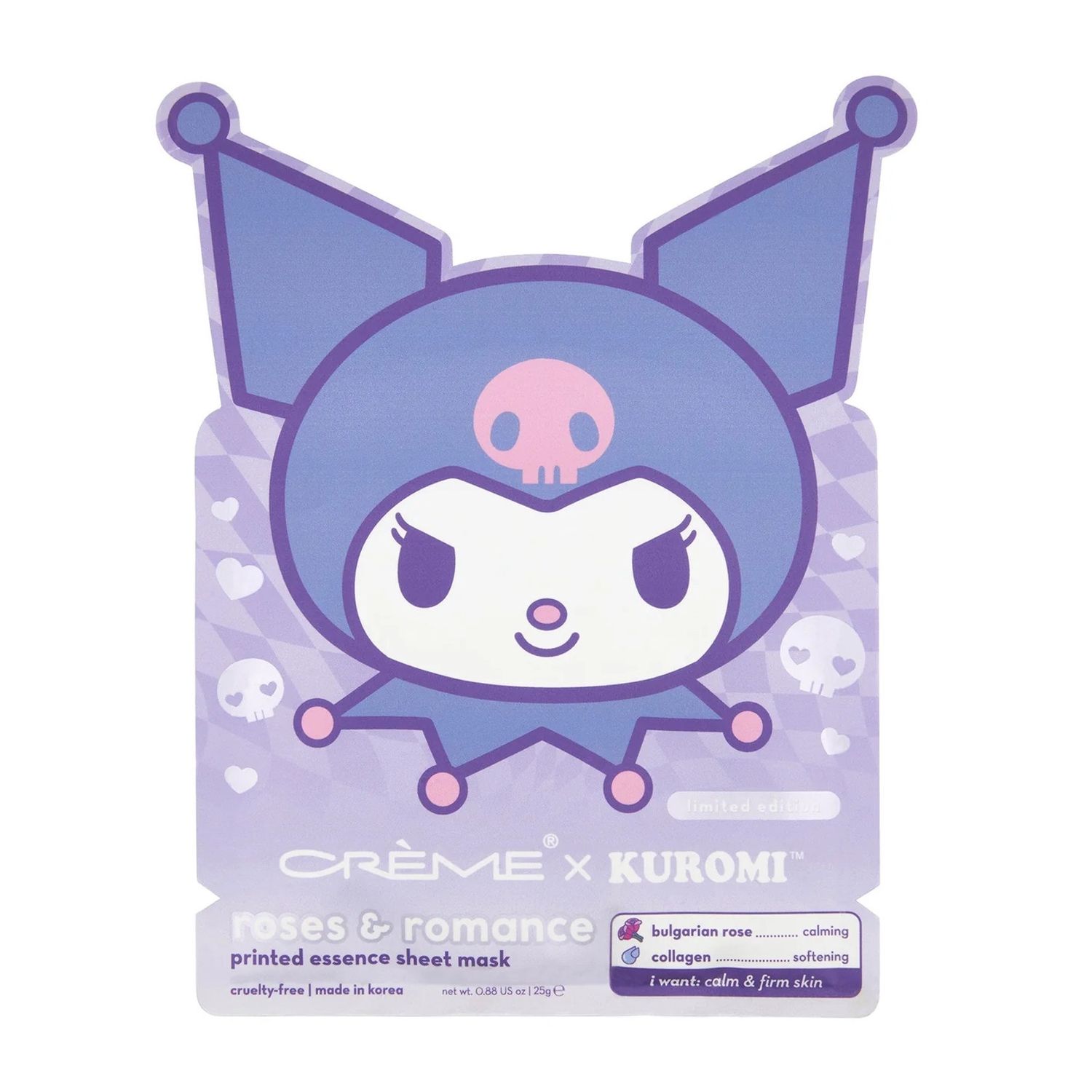 TCS Sanrio Kuromi Printed Essence Sheet Mask (Roses &amp; Romance)