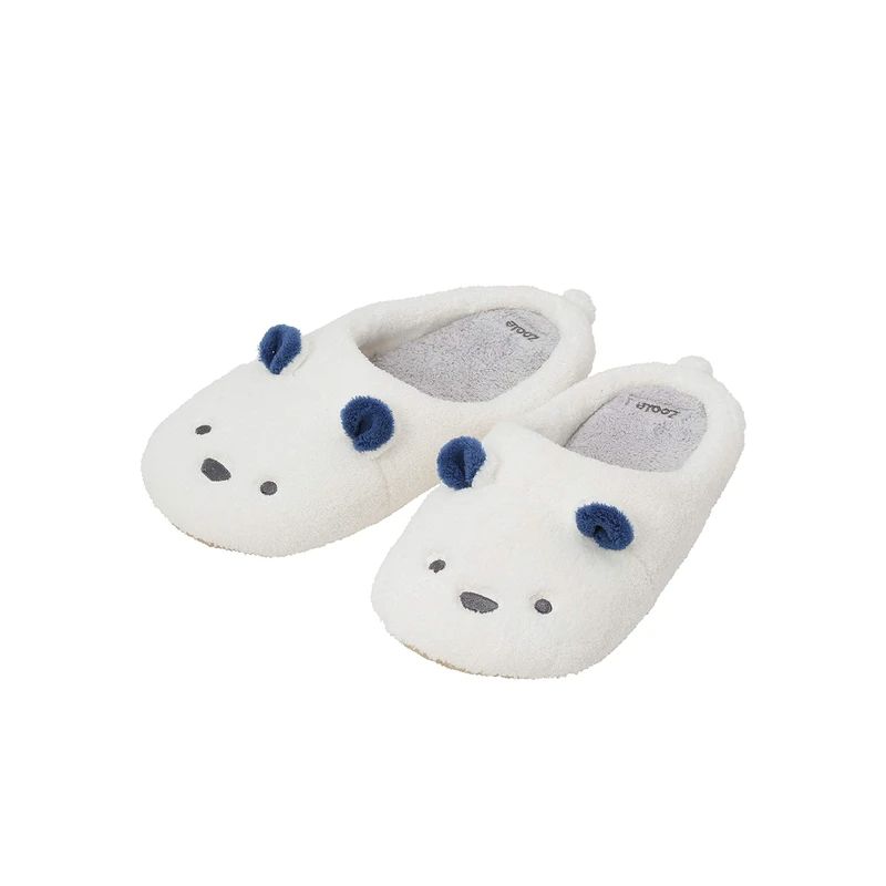 Carari Zooie Animal Slipper w/ 2 pcs - One size 6-9 Polar Bear