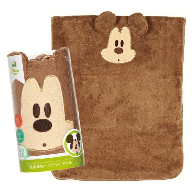 Skater Hair Dry Towel - Disney Mickey Mouse 40cm x 100cm