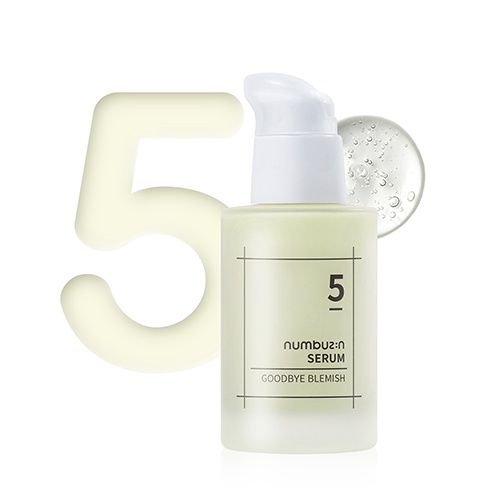 Numbuzin No.5 Goodbye Blemish Serum 50ml (VC, Niacinamide, Antioxidant, Dark Spots, Acne Scars, Lightweight Gel)