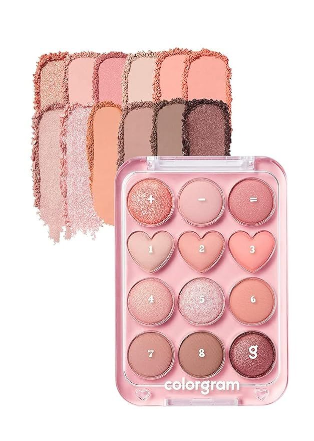 Colorgram Pin Point Eyeshadow Palette #01 Peach Coral Love