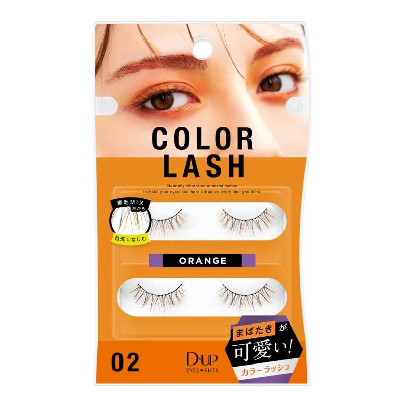 Dup Eyelashes Color Lash  #02 Orange