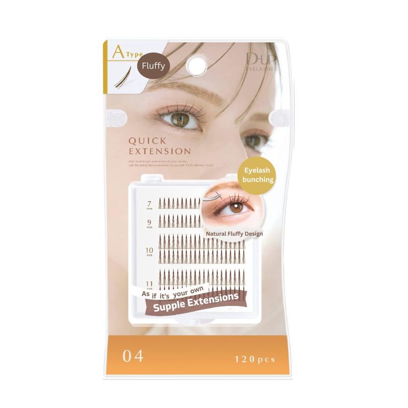 DUP Eyelashes Quick Extension #04 Brown