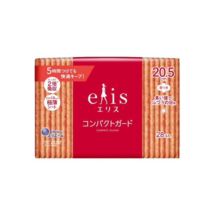 Elleair Elis Compact Guard Sanitary Napkin Heavy Reg Day w/ Wing 28p