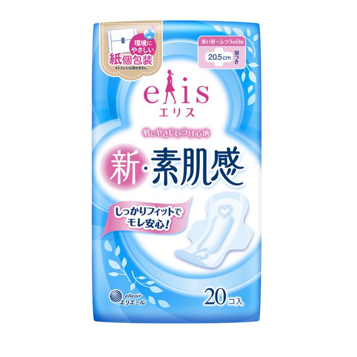 Elleair Elis Shin-Suhadakan Sanitary Napkin Reg-Heavy W/Wing 20P