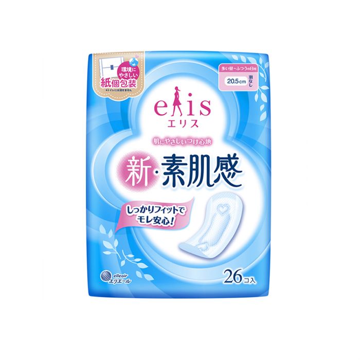 Elleair Elis Shin-Suhadakan Sanitary Napkin Reg-Heavy No Wing 26P