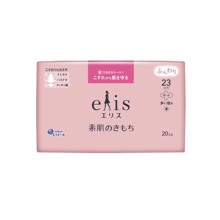 Elleair Elis Suhadano Kimochi Sanitary Napkin Heavy Daytime W/Wing 20p