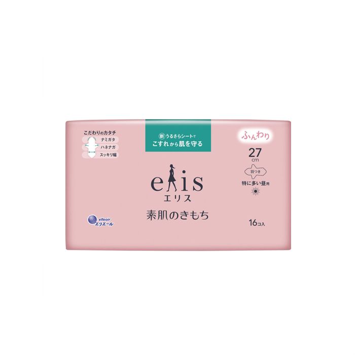 Elleair Elis Suhadano Kimochi Sanitary Napkin Very Heavy Daytime W/Wing 16p