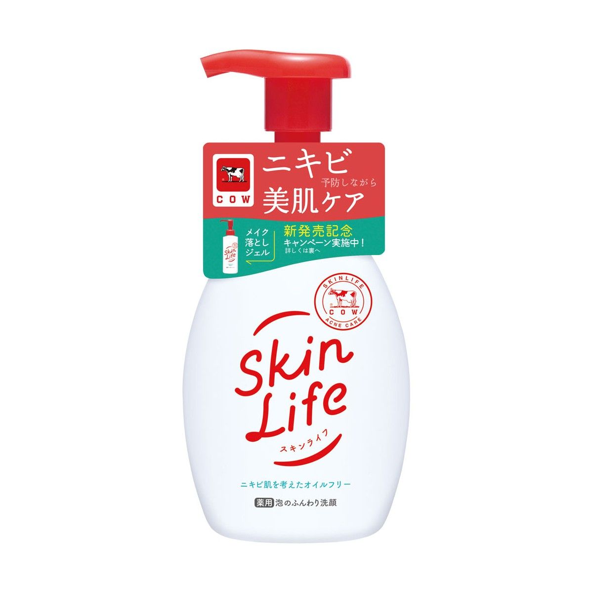 Gyunyu Cow Brand  Skin Life Foaming Face Wash Pump 160ml