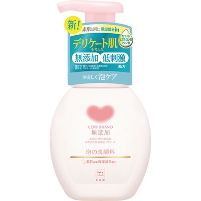 Gyunyu Cow Brand Non Additive Foaming Face Wash 160ml (P)