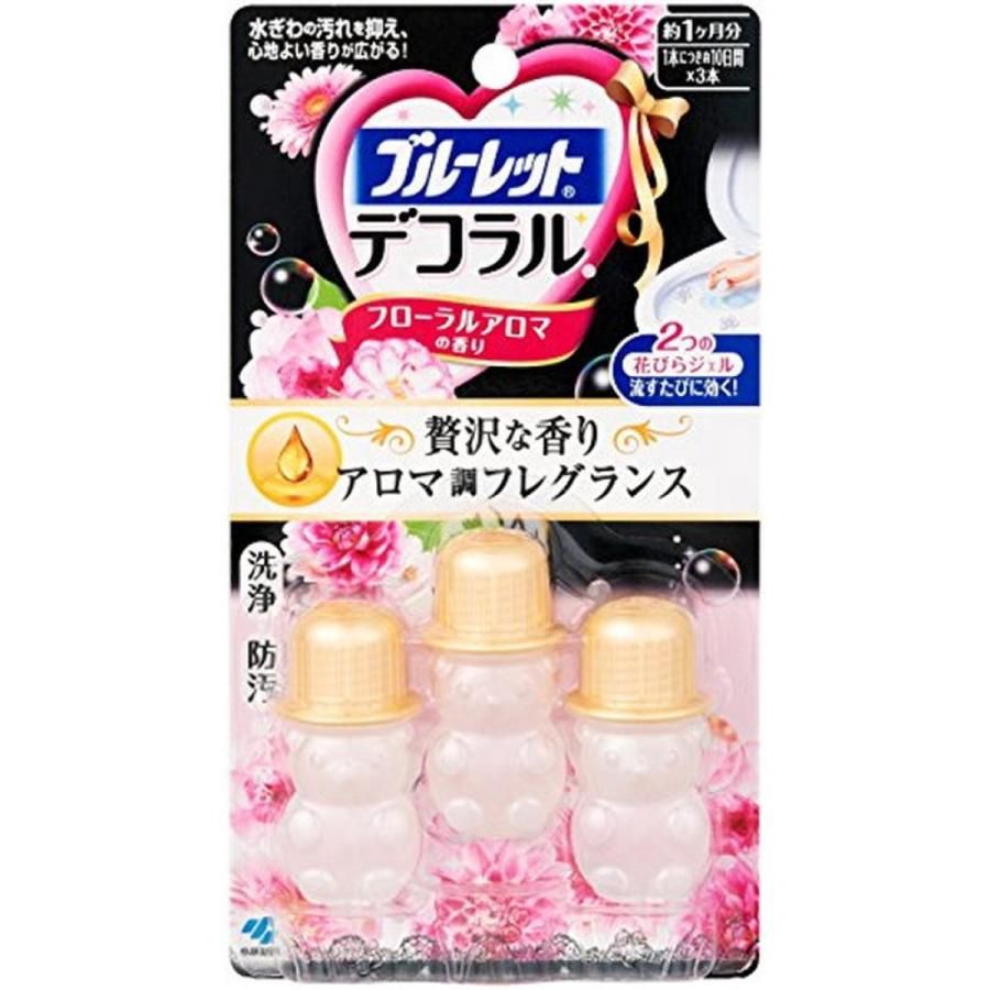 Kobayashi Toilet Cleaner Deodorizer Coral Floral 3pcs