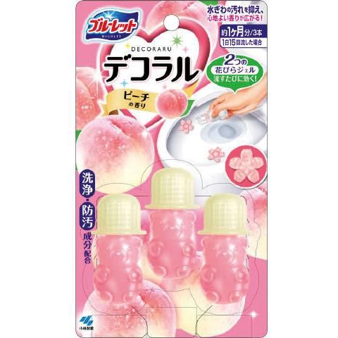 Kobayashi Toilet Cleaner Deodorizer Peach 3pcs