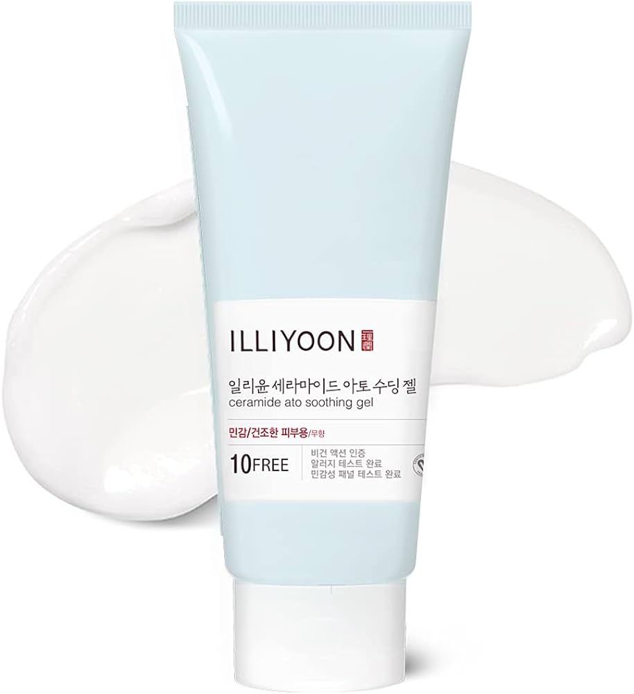 Illiyoon Ceramide Ato Soothing Gel Moisturizing 175ml (High Moisturizing Cooling Gel Lotion for Tired and Dry Skin)