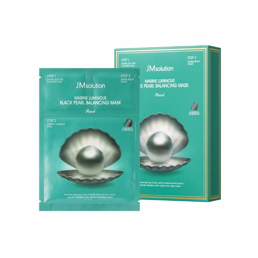 JM Solution Marine Luminous Black Pearl Balancing Mask 10pcs/Box