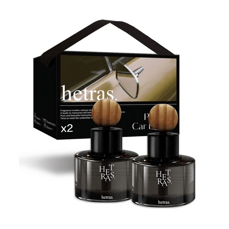 Hetras Premium Car Diffuser 2pcs Set #07 Hotel Wood 60ml*2