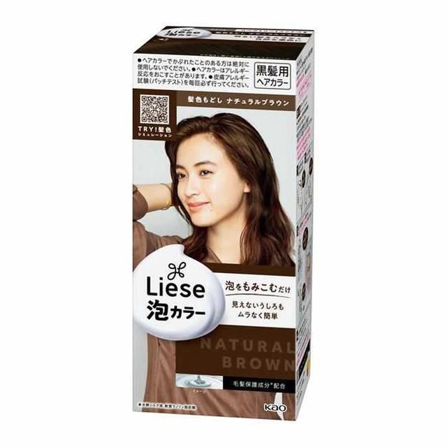 Kao Liese  Prettia Bubble Hair Color - Natural Brown