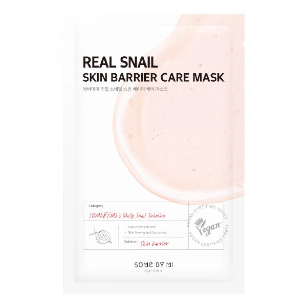 Some By Mi Real Snail Skin Barrier Care Mask 1pc