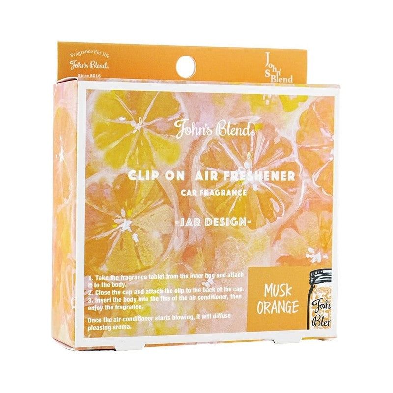John&#39;s Blend Clip-on Air Freshener Jar Design -Musk Orange (Limited)