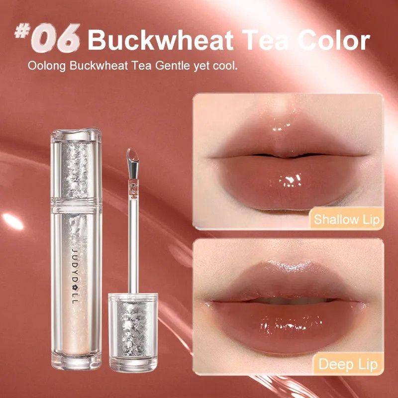 Judydoll Special Edition Ice Watery Lip Gloss  #06 Buckwheat Tea Color