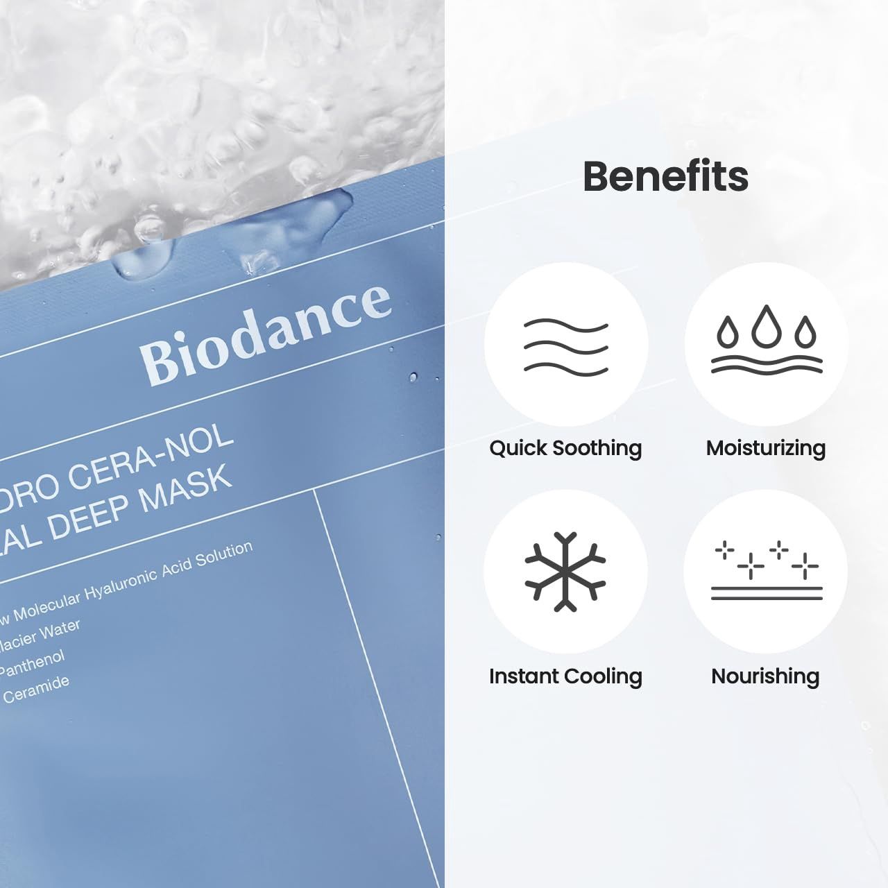Biodance Hydro Cera-Nol Real Deep Mask 4 Sheets
