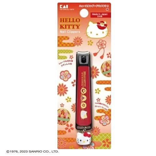 Kai Hello Kitty Japanese Style Standard S Nail Clipper (Red)