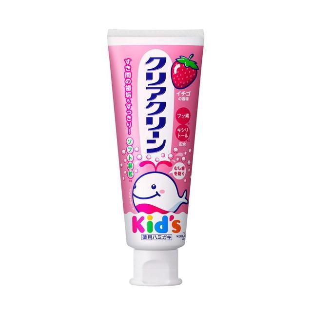 Kao Clear Clean Toothpaste for Kids (Strawberry) 70g
