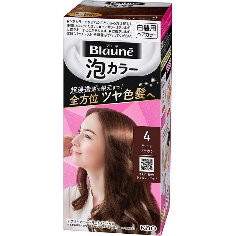 Kao Liese Blaune Bubble Hair Color - 4 Light Brown