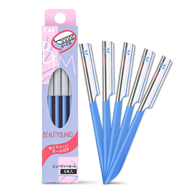 Kai Petite M Shape Eyebrow Razor 5Pcs