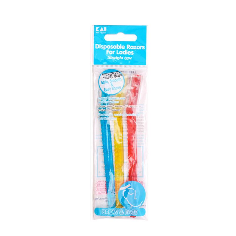 Kai Razor Disposable Razor Type-L Straight 3P