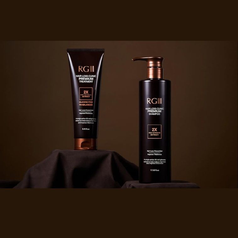 RGIII Premium 2X Red Ginseng Shampoo 520ml &amp; Treatment 250ml Set